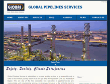 Tablet Screenshot of globalpipelinesservices.com